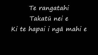 Pātea Māori Club ft Annie Crummer  Ngoi Ngoi Lyrics [upl. by Yde297]