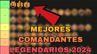 MEJORES COMANDANTES LEGENDARIOS  RISE OF KINGDOMS ESPAÑOL [upl. by Ehcram700]