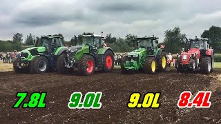 Deutz 9340 TTV vs FENDT 900 vs DEERE 9R vs FERGUSON 8700  Which has better start in field  HD [upl. by Wilmott]