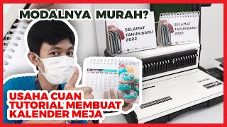 Cara Membuat Kalender Meja Cuma Hitungan Menit Jadi Mudah dan Cepat [upl. by Esmaria]