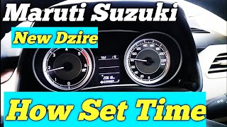 dzire time settingshow set dzire timetime setting featuresin Hindiहिन्दी [upl. by Nilrem]