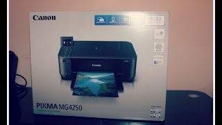 CANON PIXMA MG4250 Wireless Allinone Inkjet Printer  Unboxing HD [upl. by Suolkcin]