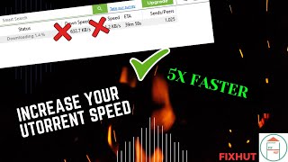 How to increase uTorrent download speed [upl. by Dedric56]