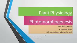 Photomorphogenesis  Phytochrome response on RED and FAR RED Light  Plant Physiology [upl. by Kieryt278]