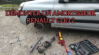 démonter un amortisseur Renault Clio 2 [upl. by Vito]