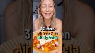 Schneller gebackener Feta  3 Zutaten Airfryer Rezept [upl. by Ahsineb215]