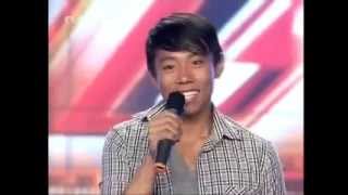 Best Voice X Factor Audition Filipino Guy with an Amazing Voice [upl. by Tadeas]