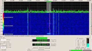 Oddity Station WLO test signal multiple waveforms 22819 kHz USB multiple dates [upl. by Tjon]