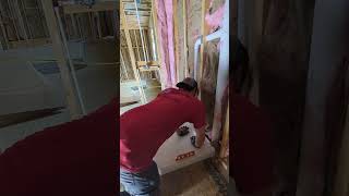 Shower Base Installation plumbing plumber veteranowned [upl. by Gerhan834]