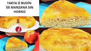 Prepara TARTA ó BUDÍN de MANZANA sin HORNO Como un CHEF Peruano Receta delicias Cusqueñas Perú [upl. by Anile]