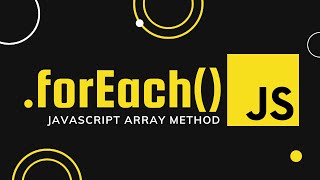 Foreach array loop method in Javascript tutorial [upl. by Darrill54]