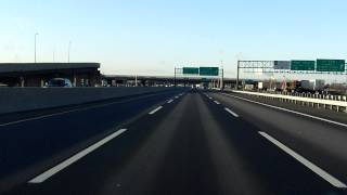 New Jersey Turnpike Exits 14 to 13 southbound Car Lanes [upl. by Nnylarat]