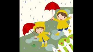 Pitter Patter Raindrops Kindergarten Nursery Rhyme [upl. by Sadiras214]