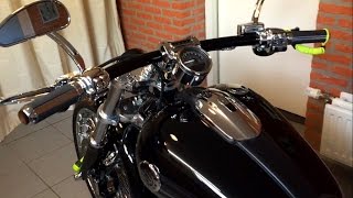 HarleyDavidson FXSB Chrom Custom Peter from Holland [upl. by Arukas442]