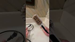 REMINGTON Shine Therapy Argan Oil amp Keratin Infused Heated Styling Brush Review [upl. by Anerec467]