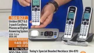 Uniden DECT 60 3pack Cordless Phones with Digital Answering Machine [upl. by Neibart]