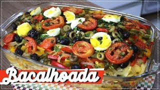 BACALHOADA  RECEITA DE BACALHAU SUPER FÁCIL [upl. by Leahcimauhsoj730]