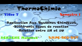 ThermochimieVideo 7 Différents types de réactions Relation entre ΔH et ΔU [upl. by Yeldud]