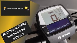 Bosch Intuvia EBike Display Diebstahlsicherung  Diebstahlschraube entfernen [upl. by Noxas]