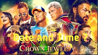 WWE Crown jewel 2023 Date and time in India [upl. by Mell]