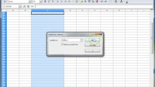 5 Terza lezione Open Office allargare colonne e righe [upl. by Primaveria577]