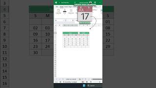 2024 Calendar in Excel shorts [upl. by Htenywg]