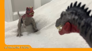 Tarbosaurus vs Ceratosaurus Dinosaurs Battle Special [upl. by Kanal]