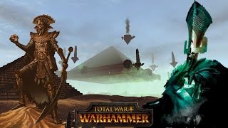 Settra and the Tomb Kings vs Nagash at the Black Pyramid  Total War Warhammer Multiplayer Battle [upl. by Ainavi]