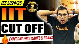 IIT Cut off for JEE 202425🔥 JEE Category wise Closing Marks amp Ranks🔍  Harsh SirVedantuMath [upl. by Annasiul]