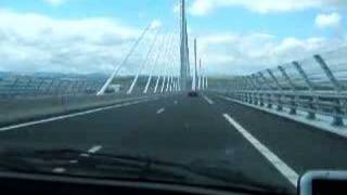 Drive across the Millau Bridge France [upl. by Enyalaj443]