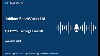 Jubilant FoodWorks Ltd Q1 FY202425 Earnings Conference Call [upl. by Shayn919]