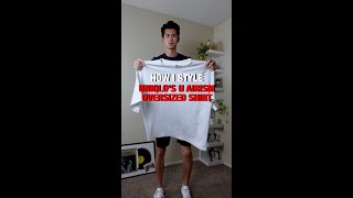 how to style Uniqlo’s U AIRism Oversized TShirt [upl. by Areis]