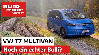 VW T7 Multivan 2021 Noch ein echter Bulli – Vorfahrt  auto motor und sport [upl. by Anitroc]