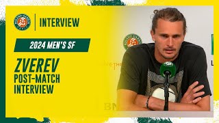 Zverev Semifinal postmatch interview  RolandGarros 2024 [upl. by Alimaj]