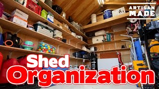 How To Maximize Storage Space  Shed Organization  Garage Organization  Garage Storage Ideas  DIY [upl. by Yattirb]