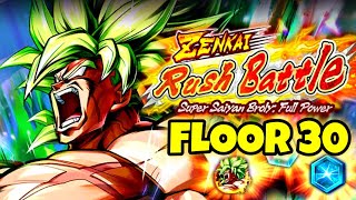 Gogeta Blue solos Floor 30 Zenkai Rush Battle  Dragon Ball Legends [upl. by Ethbinium881]