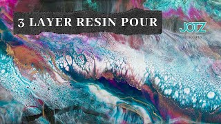 3 layers and 3 different resins Epoxy Resin pour  Resin swipe [upl. by Andrel]