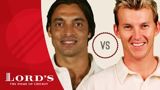 Shoaib Akhtar vs Brett Lee  Whos The Greatest [upl. by Adlay]