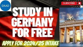 How to apply for DAAD scholarship 202425 Masters වලට fully funded scholarship අරන් Germany යමු [upl. by Storz692]