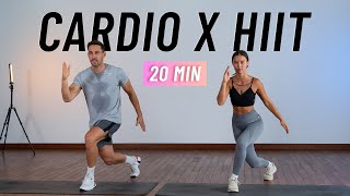 20 MIN CARDIO HIIT WORKOUT  ALL STANDING  Full Body No Equipment Home Workout [upl. by Aielam]