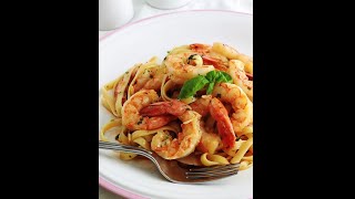 Tagliatelles aux crevettes réalisées par l’un des meilleurs chef cuistot [upl. by Fernando]