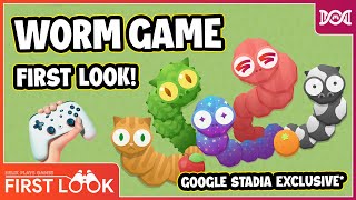 Google Stadia Exclusive  WORM GAME  First Look amp Gameplay [upl. by Lucier261]