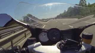 BMW K1200S Top Speed 295 kmh up to the limit [upl. by Aniloj864]