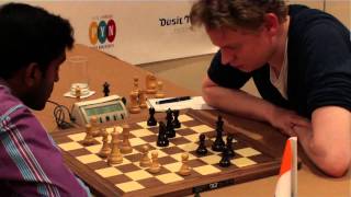 Thailand Open Chess Championships 2013 Rd 3 IM Thejkumar MS  Jan Gustafsson [upl. by Halas]