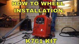 INSTALLING WHEELS TO MY LINCOLN AC 225 ARC WELDER K761 kit BEST ARC WELDER FOR BEGINNERS [upl. by Ettolrahc]