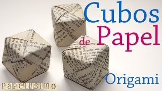 Tutorial Caja Cubo Papel Origami [upl. by Nnaycart56]