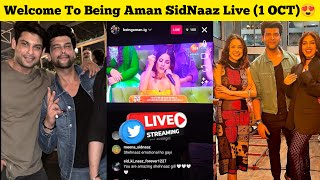 1 OCT Reaction On Shehnaaz Gill in Sa Re Ga Ma Episode 🥺 Being Aman SidNaaz Live💫 [upl. by Hessney682]