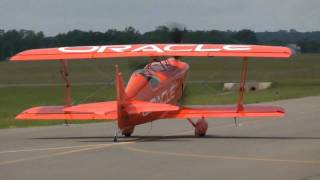 Sean Tucker aerobatics in his new Challenger III Biplane cutting ribbons at KHWY on 51911 [upl. by Sampson]