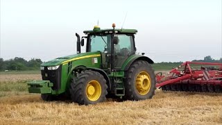 John Deere 8310R  Horsch Terrano 6 MT [upl. by Afihtan]