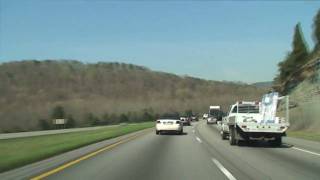 Tennessee I24 West Chattanooga to Monteagle [upl. by Akirehs]